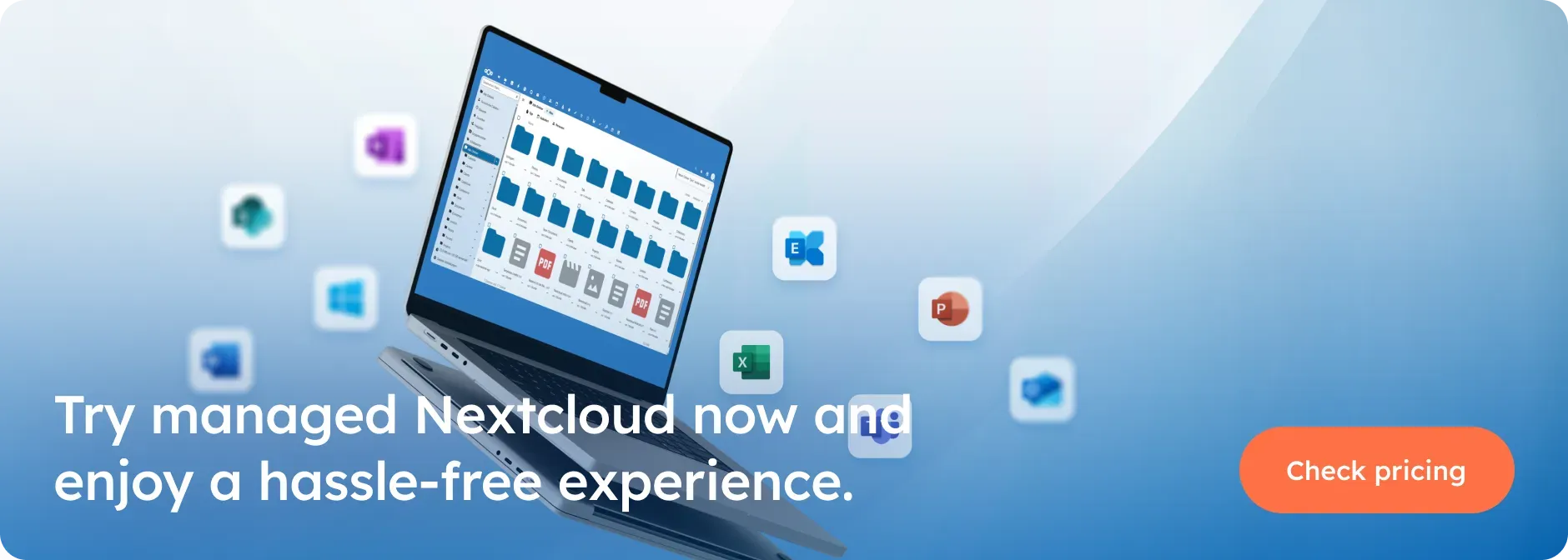 Image to try managed Nextcloud and check pricing