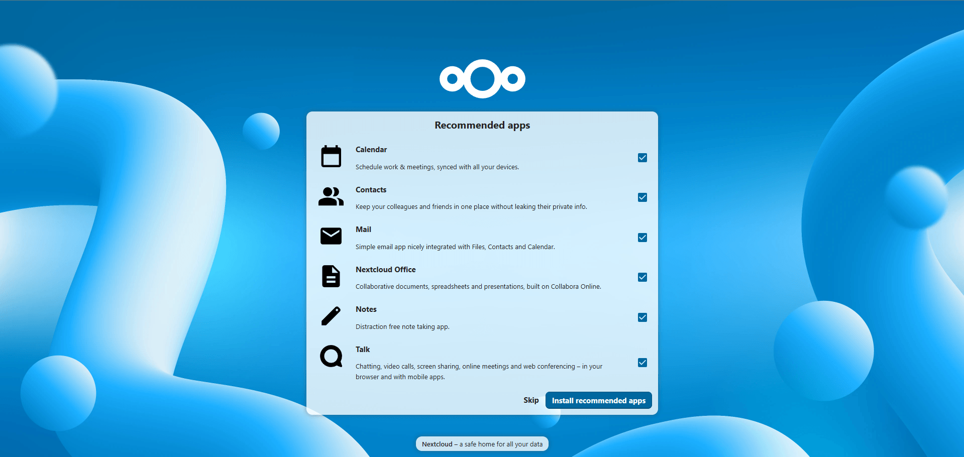 Install Recommended Apps