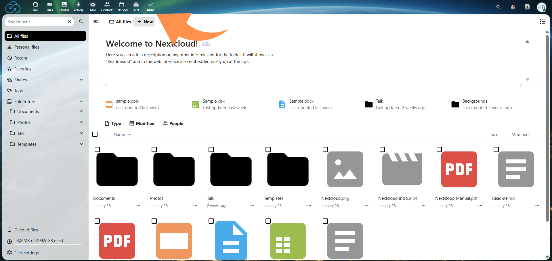Using Nextcloud Tasks