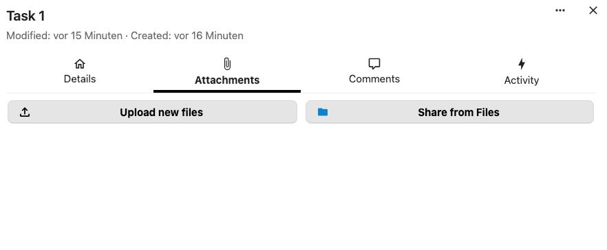 Attach files to a task card in Nextcloud Deck