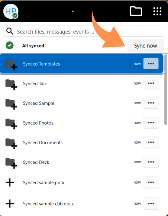 Nextcloud Desktop Sync Now