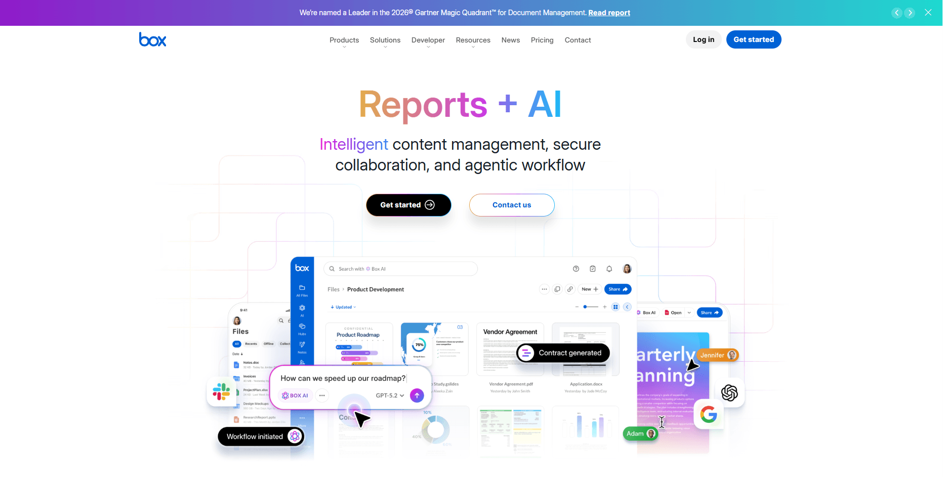 Box is a cloud-based content management and file-sharing platform