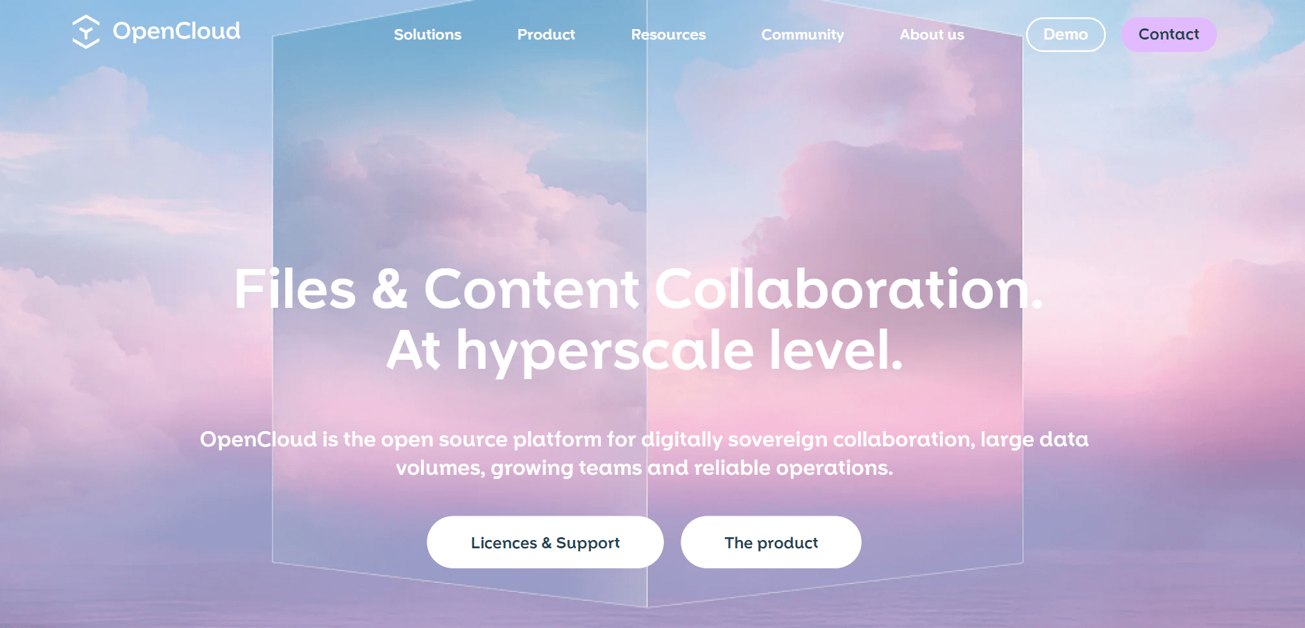 OpenCloud is an open-source platform for file storage, synchronization, and sharing