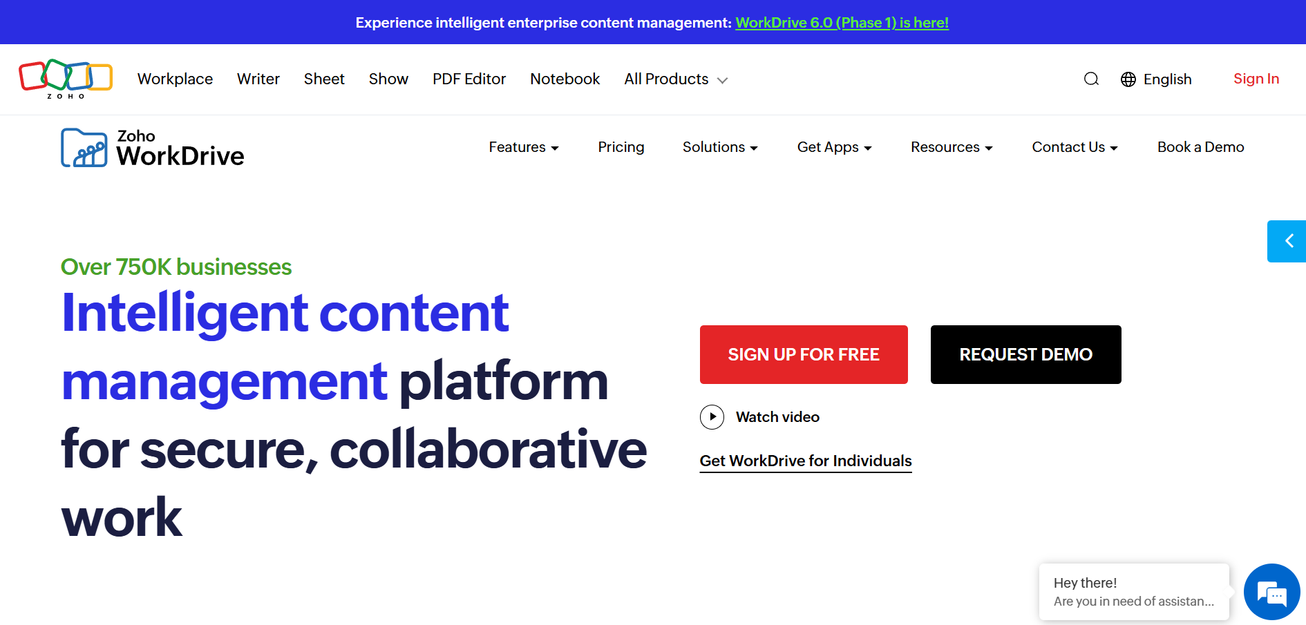 Zoho WorkDrive