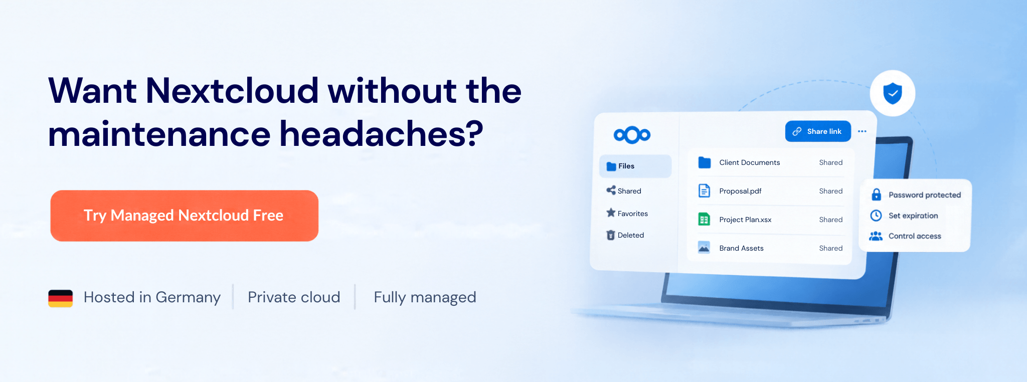 try managed nextcloud for free