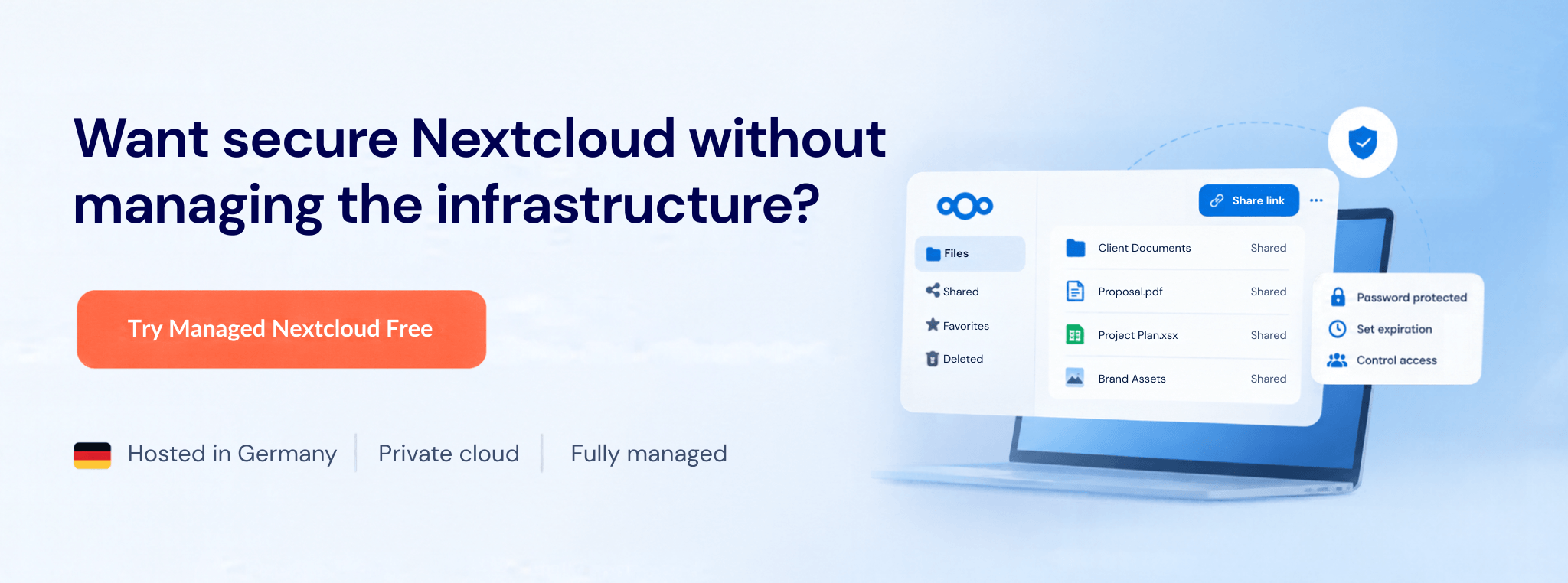 Try managed nextcloud for free