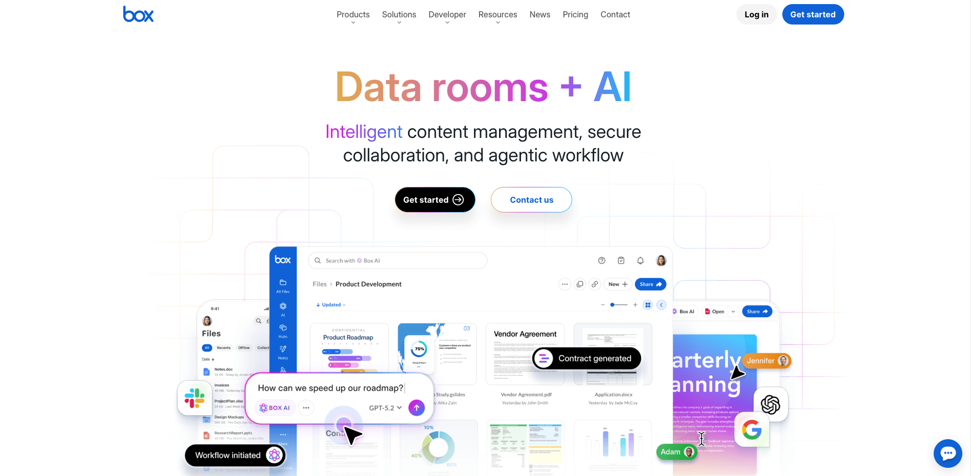 box homepage