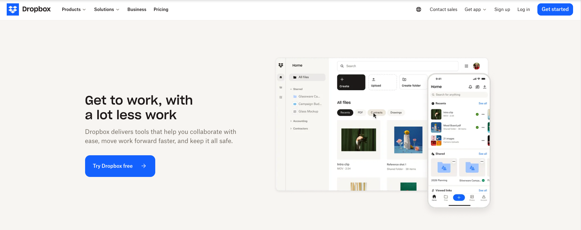 image of dropbox platform