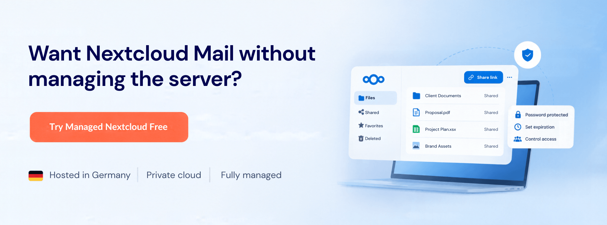Try managed nextcloud for free